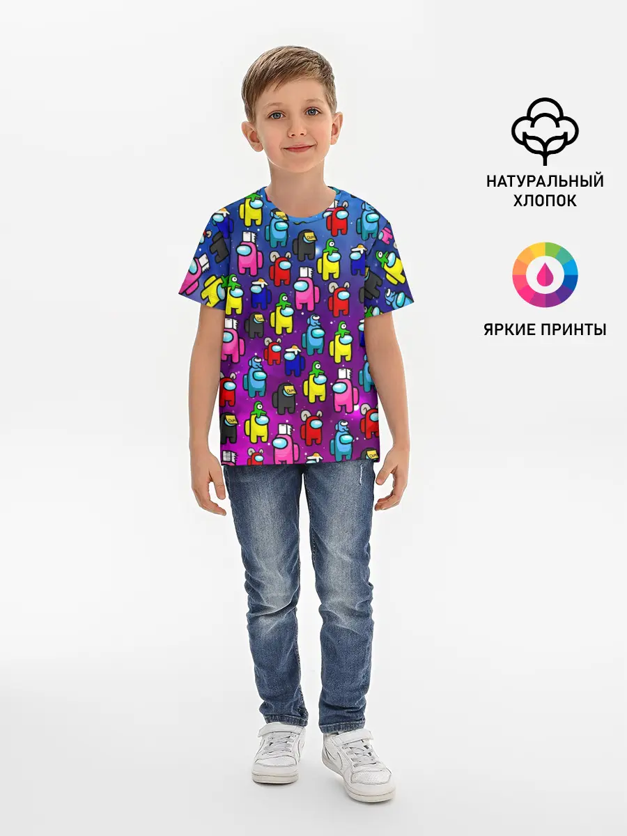 Детская базовая футболка / AMONG US