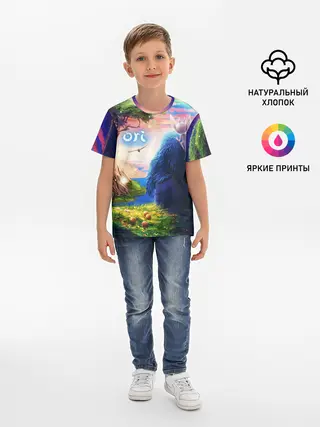 Детская базовая футболка / Ори и Блуждающие огоньки | Ori