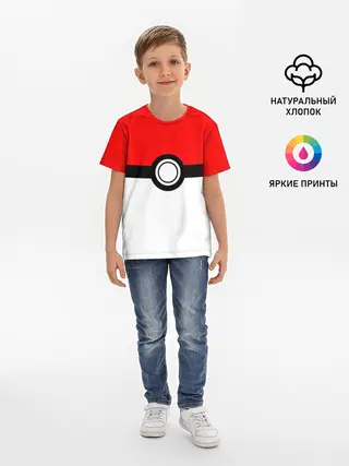 Детская базовая футболка / Покебол