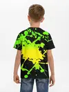 Детская базовая футболка / KILLA зеленые брызги
