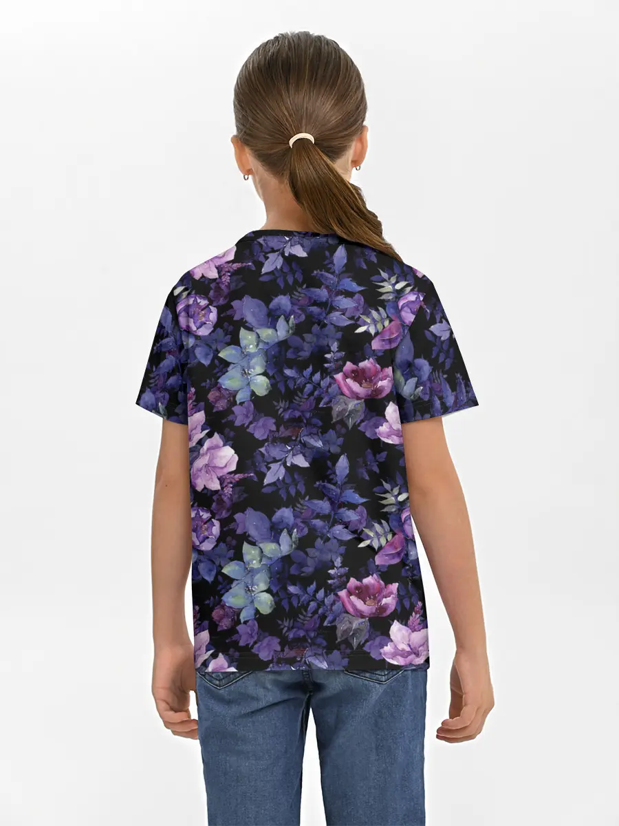 Детская базовая футболка / Цветочный сад