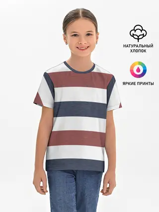 Детская базовая футболка / Полоски