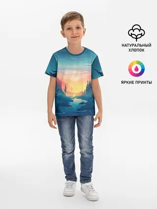 Детская базовая футболка / Природа