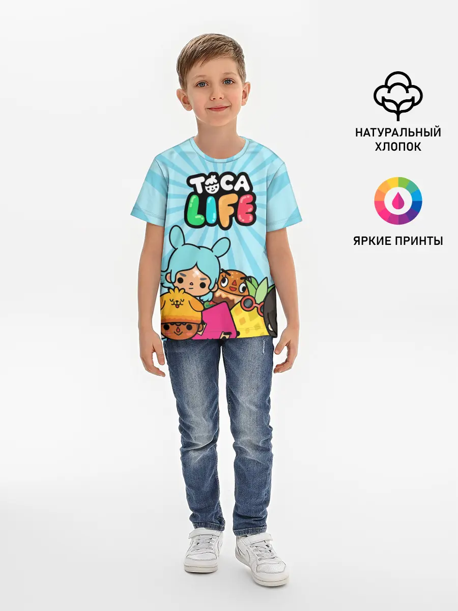 Детская базовая футболка / Toca boca life
