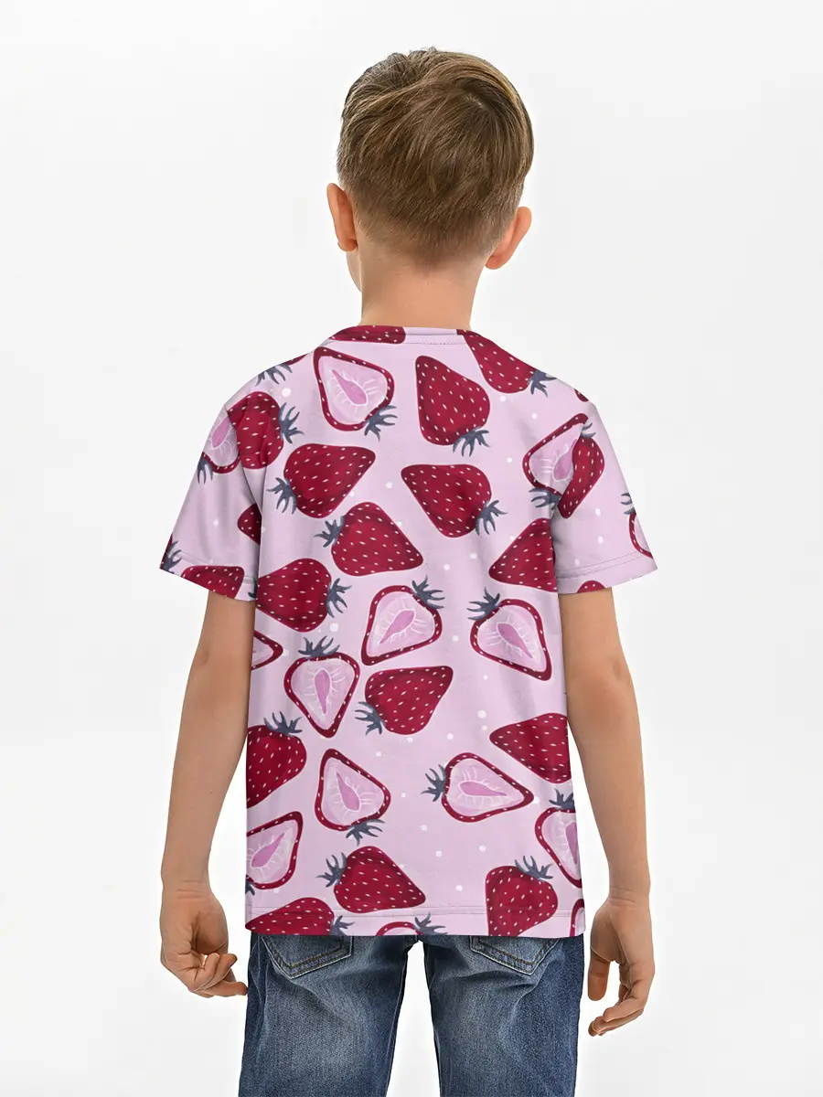 Детская базовая футболка / Клубничка