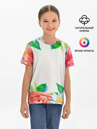 Детская базовая футболка / SUMMER NEON