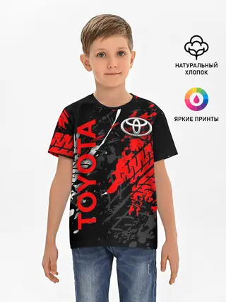 Детская базовая футболка / TOYOTA RED / TOYOTA SPORT
