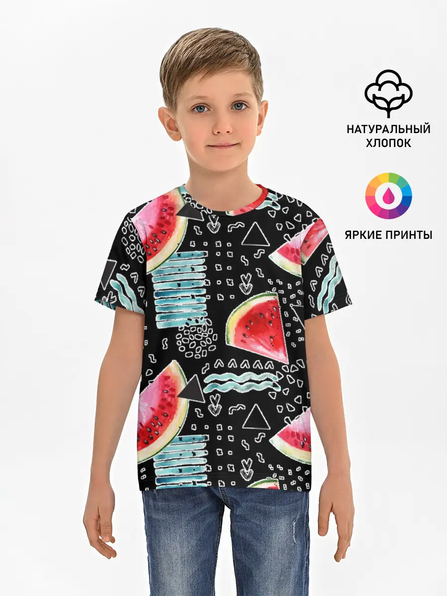 Детская базовая футболка / сладкий арбуз
