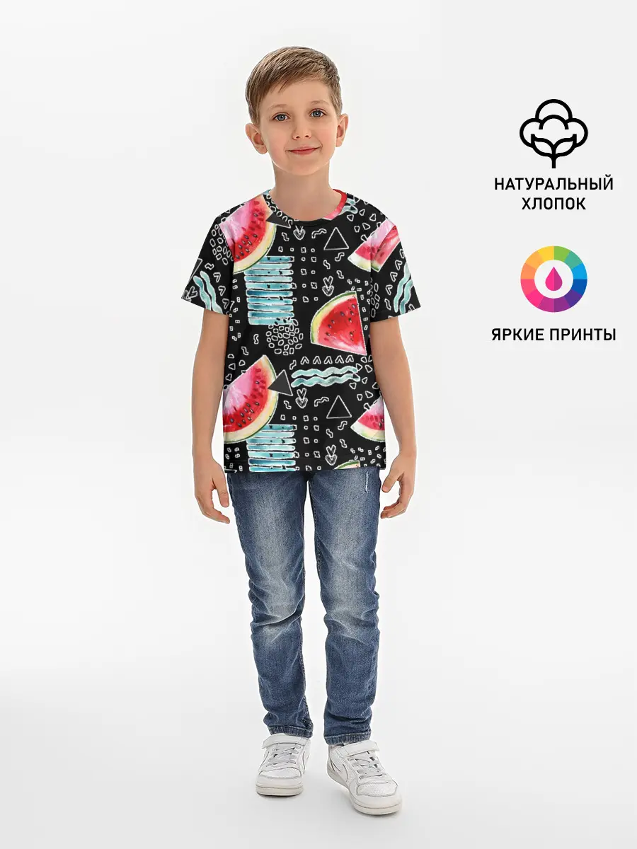 Детская базовая футболка / сладкий арбуз