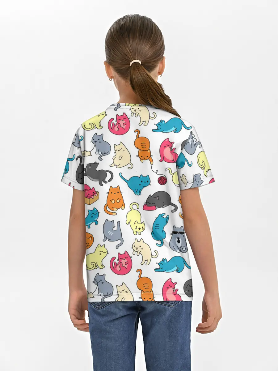 Детская базовая футболка / Кошачья стая