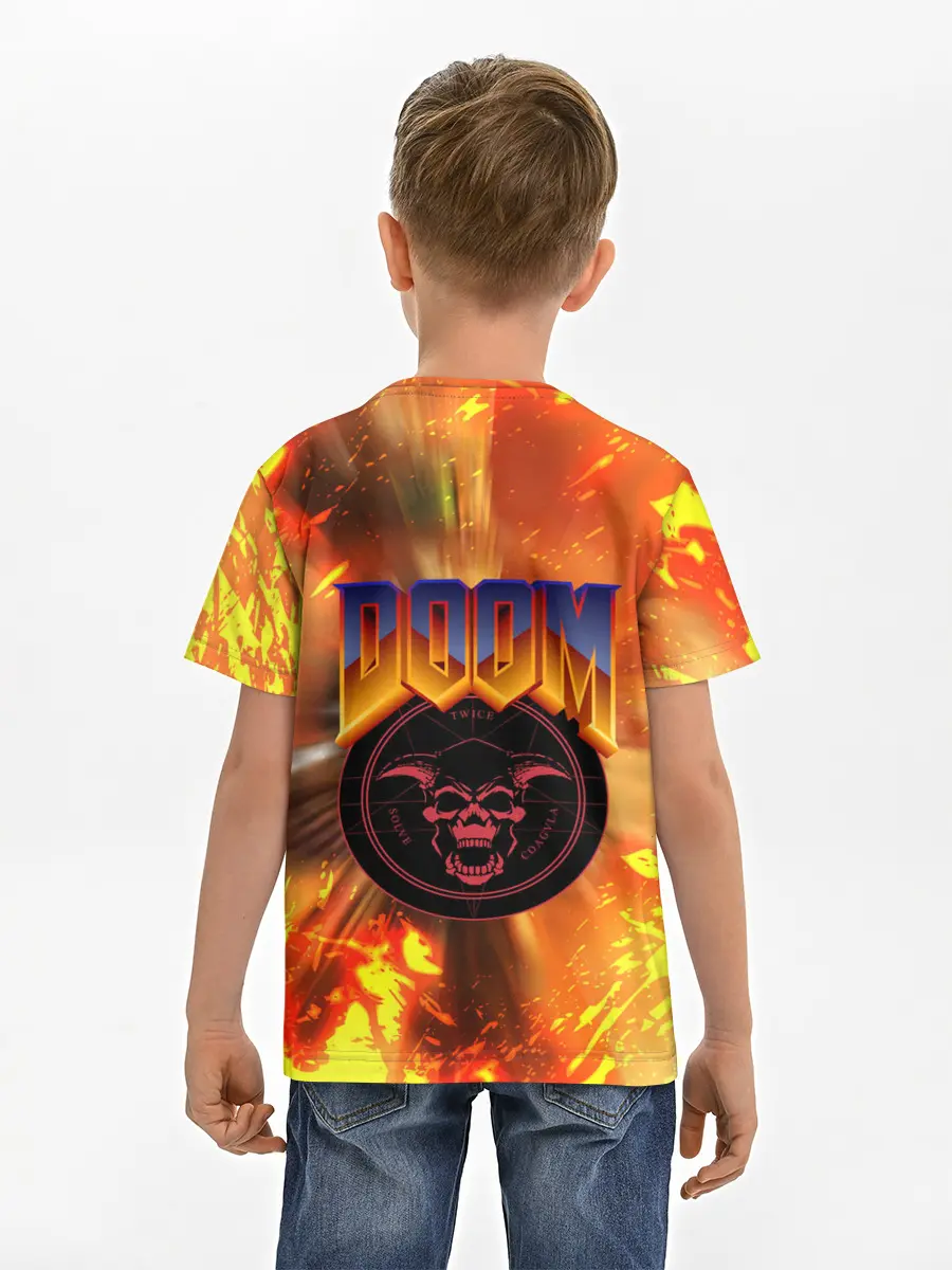Детская базовая футболка / Doom ART