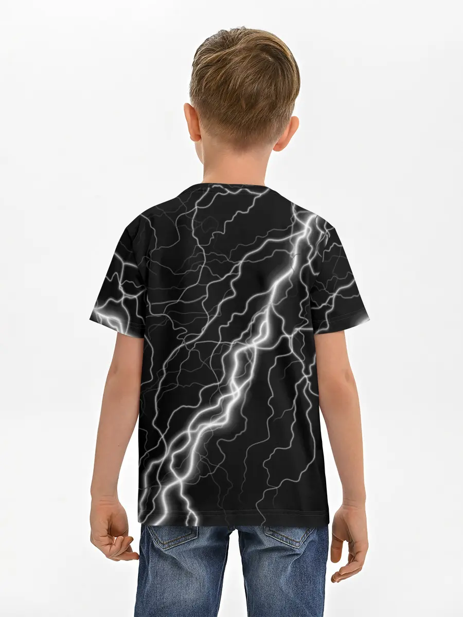 Детская базовая футболка / КОРОЛЬ И ШУТ - МОЛНИЯ