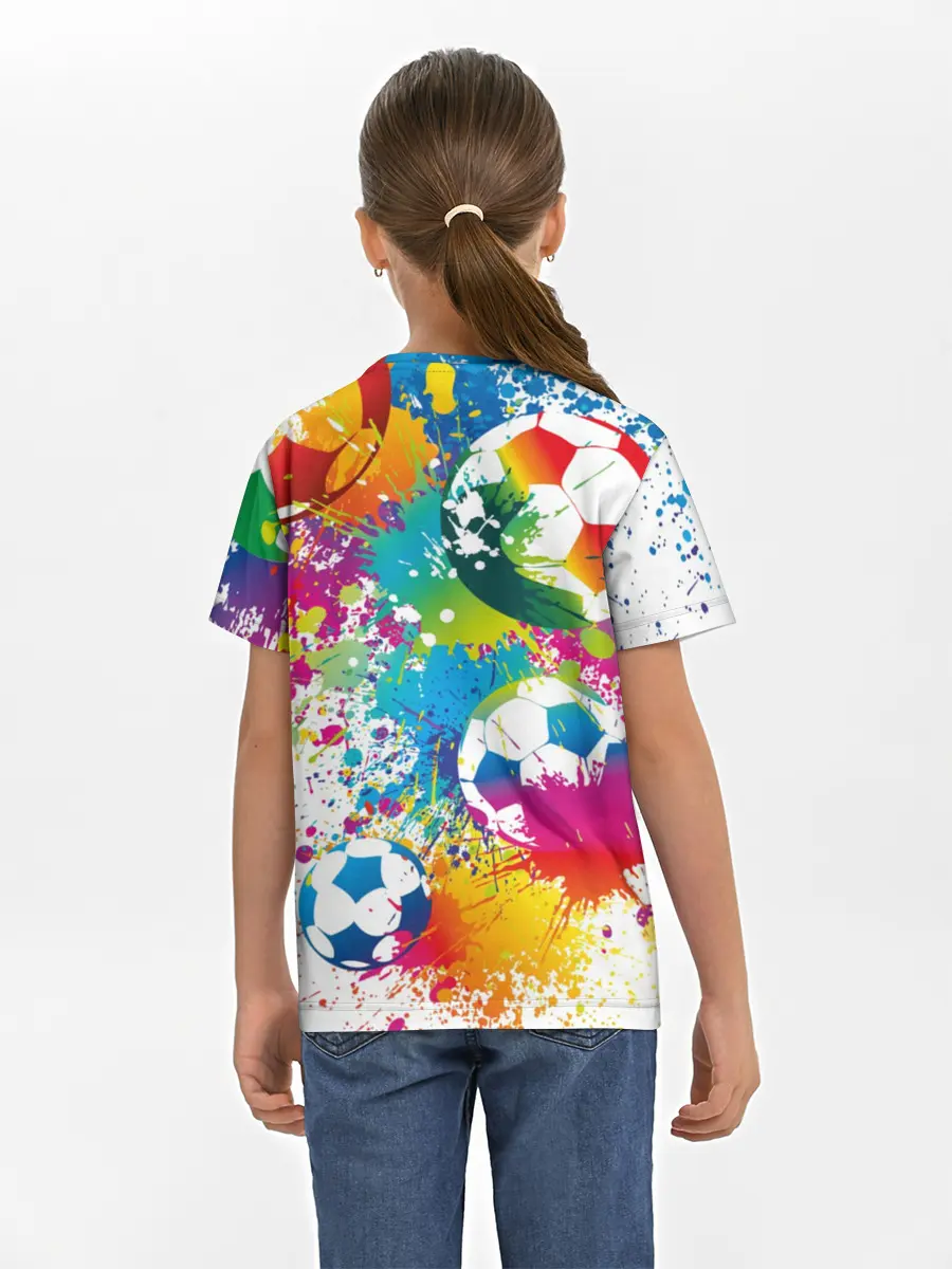 Детская базовая футболка / Футбольные мячи