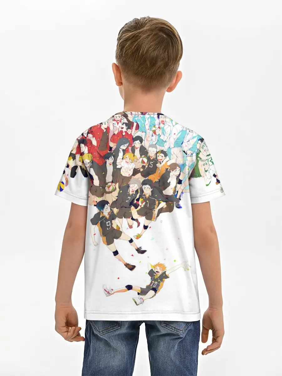 Детская базовая футболка / Все герои Haikyuu
