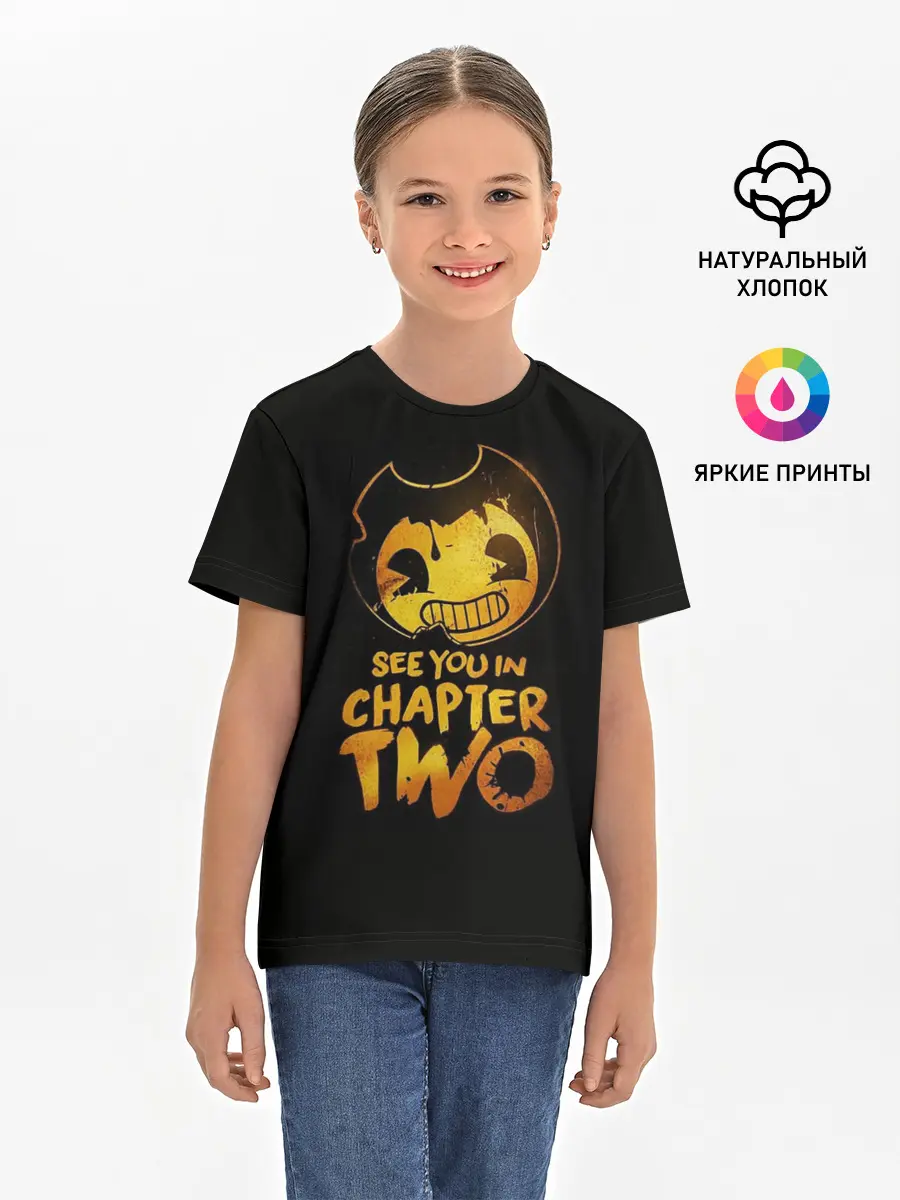 Детская базовая футболка / Bendy And The Ink Machine