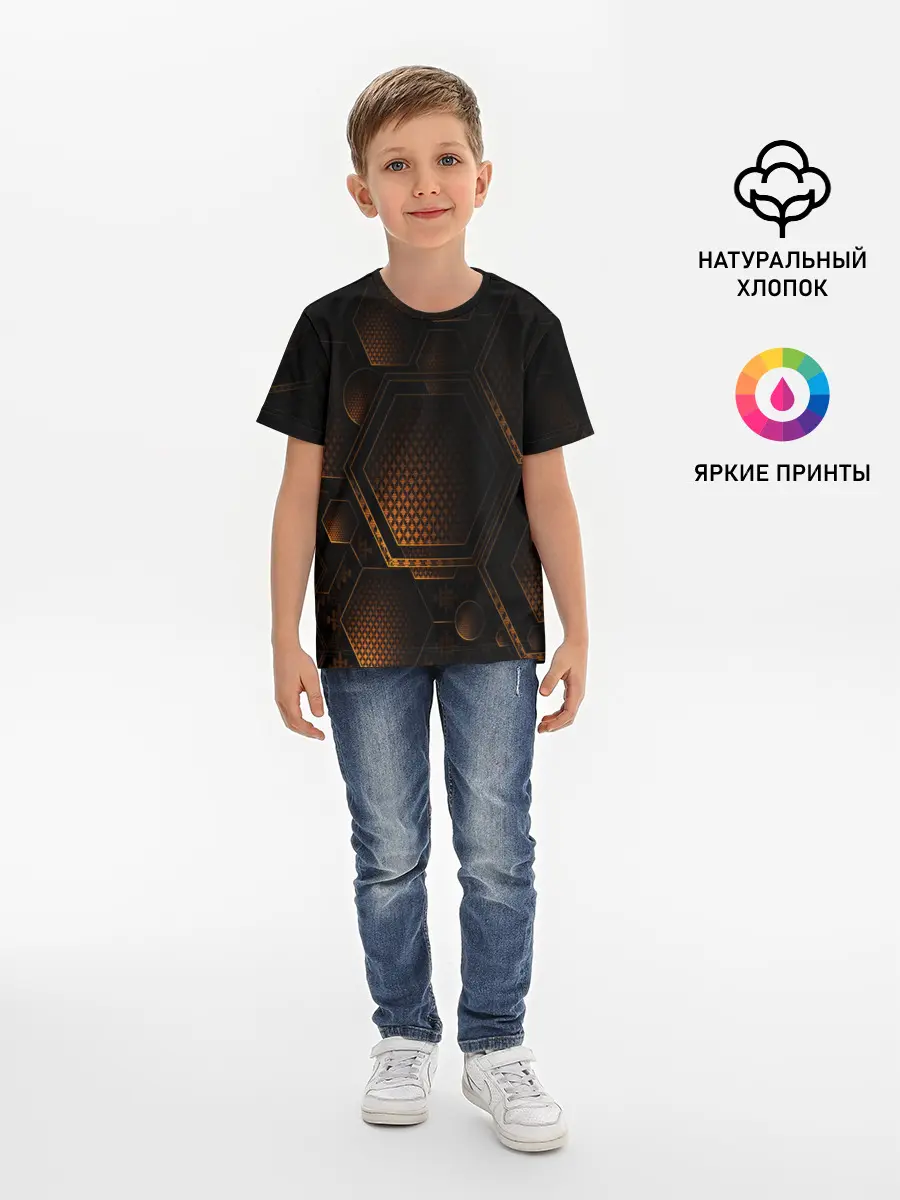 Детская базовая футболка / текстура