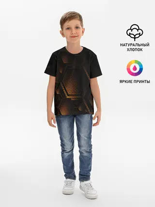 Детская базовая футболка / текстура