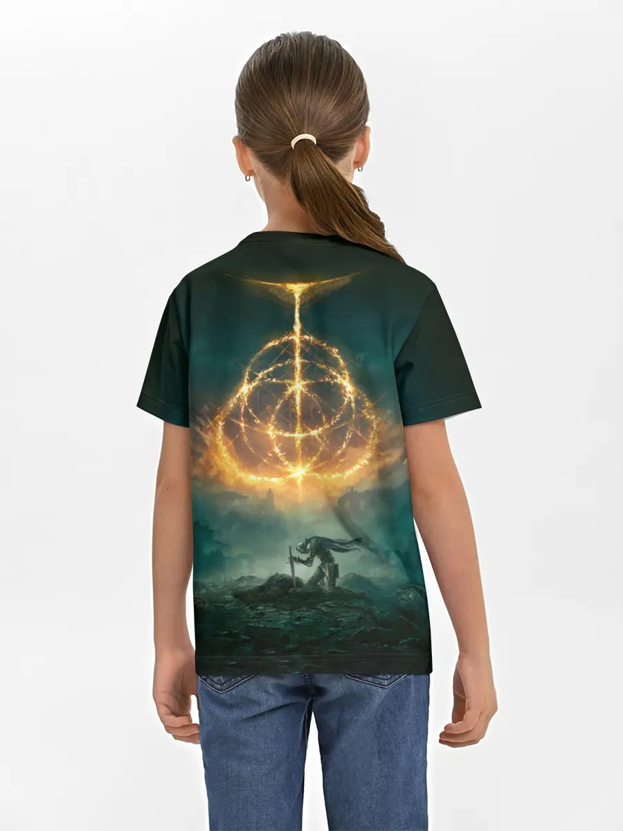 Детская базовая футболка / Elden Ring Game Art