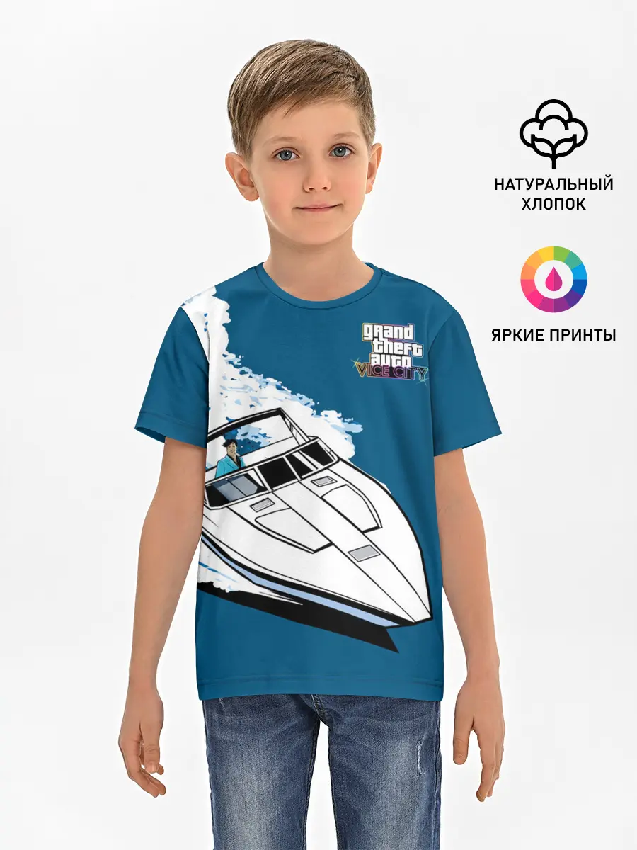 Детская базовая футболка / Tommy on board