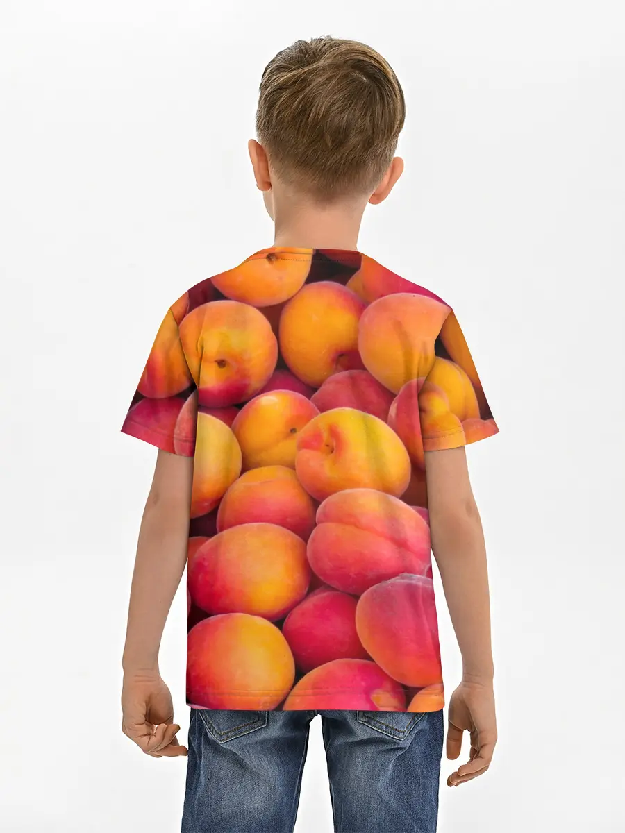 Детская базовая футболка / Персики