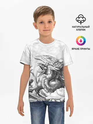 Детская базовая футболка / Грифон