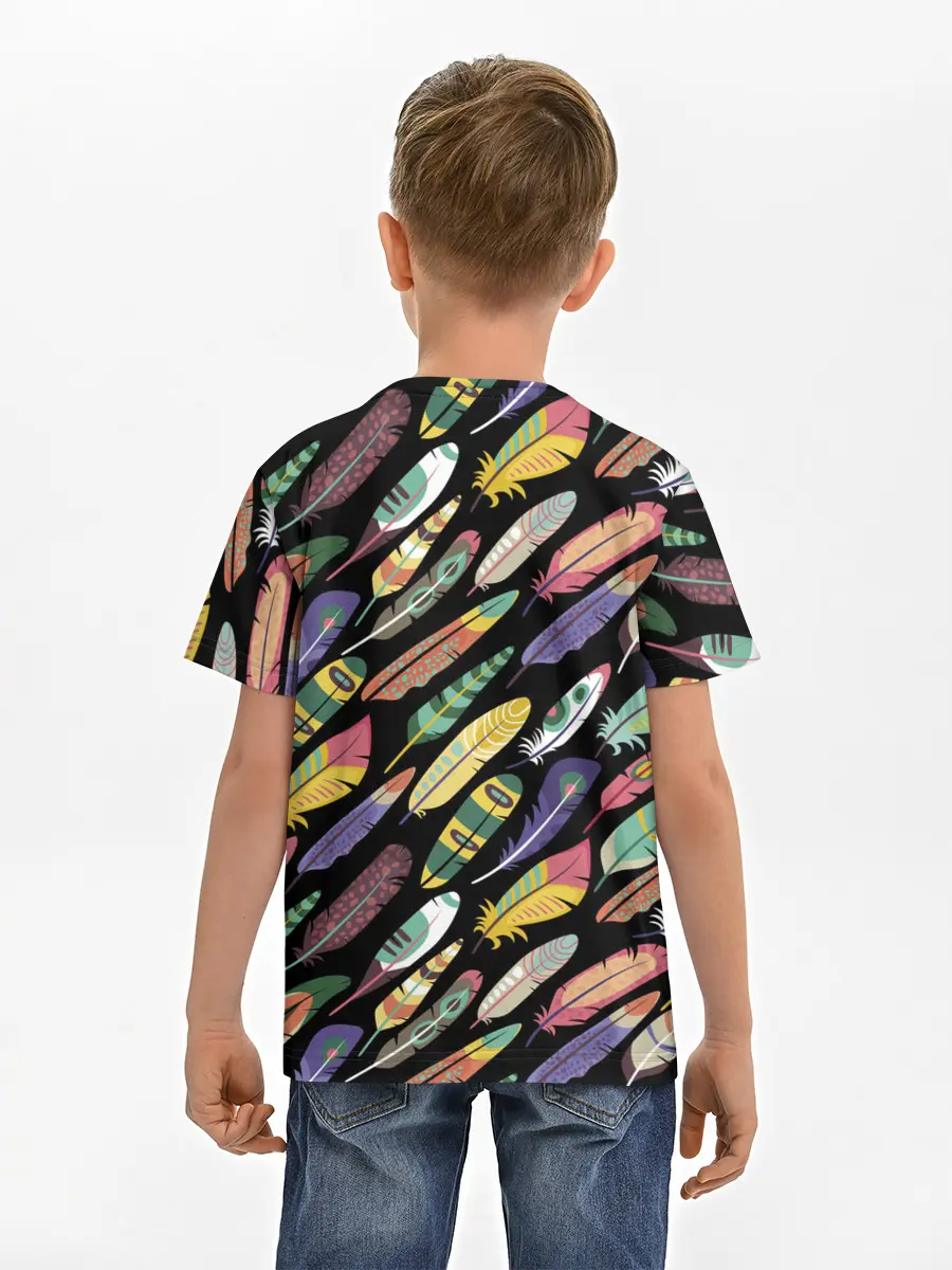 Детская базовая футболка / Feathers 2022
