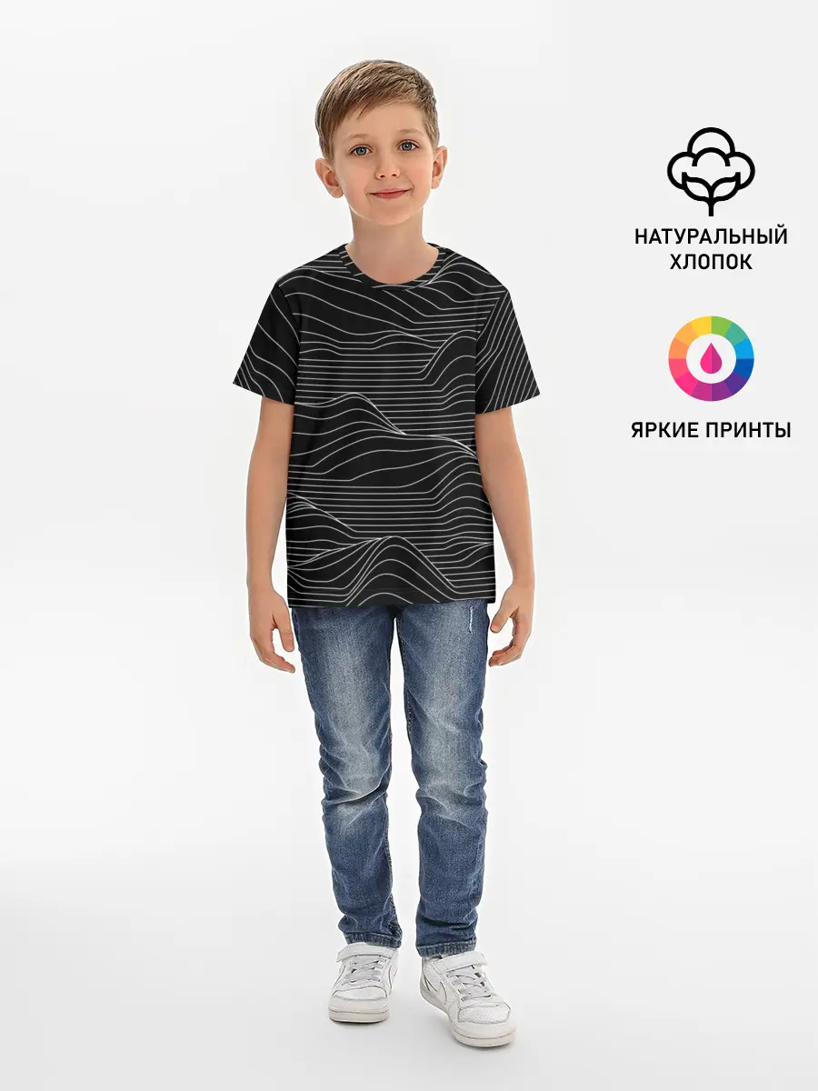Детская базовая футболка / ЛИНИИ И НИЧЕГО БОЛЬШЕ