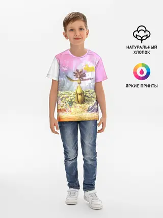 Детская базовая футболка / It takes two | Радость