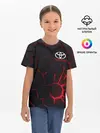 Детская базовая футболка / Тойота 3D плиты с подсветкой
