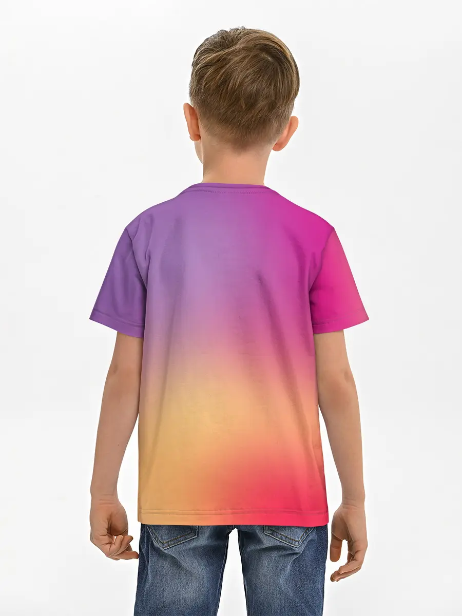 Детская базовая футболка / Unicorn gradient