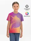Детская базовая футболка / Unicorn gradient