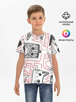 Детская базовая футболка / Cats