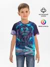 Детская базовая футболка / Galaxy Lion