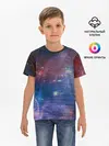Детская базовая футболка / Glitch space