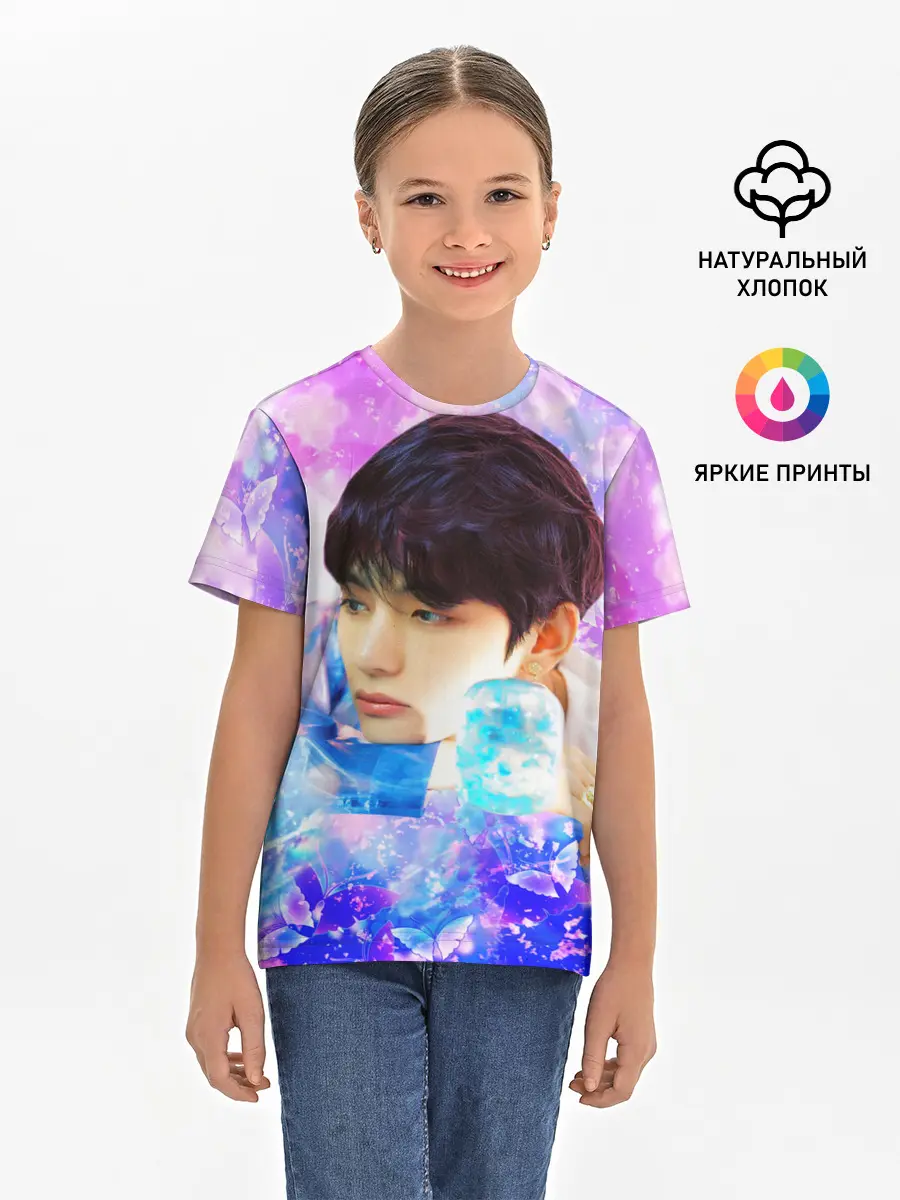 Детская базовая футболка / БТС 2020 Season Greeting Ви V