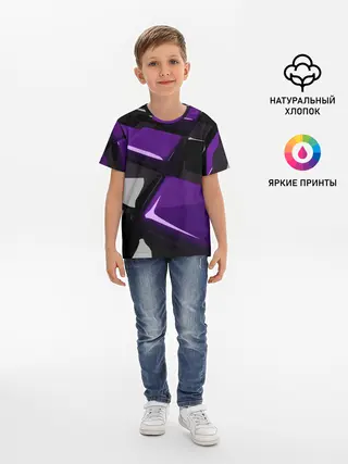 Детская базовая футболка / НЕОНОВАЯ ГЕОМЕТРИЯ