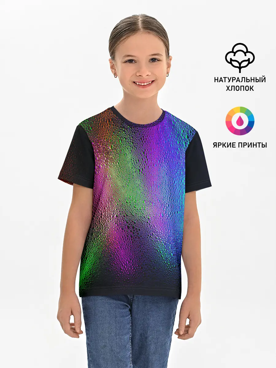 Детская базовая футболка / Neon Lights