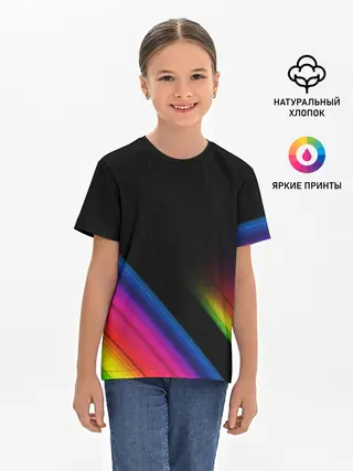 Детская базовая футболка / НЕОНОВАЯ ТЕКСТУРА