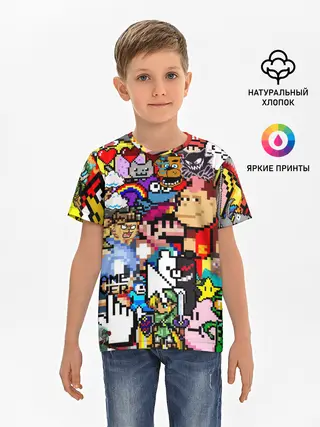Детская базовая футболка / Pixel