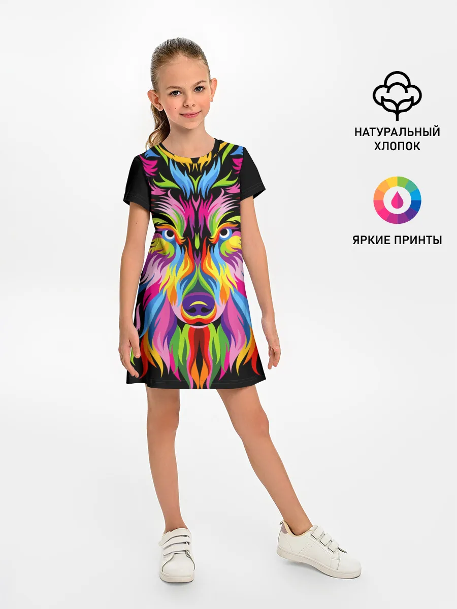 Детское платье / Neon wolf
