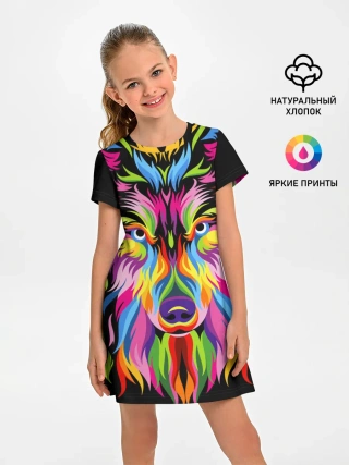Детское платье / Neon wolf