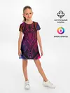 Детское платье / Фиолетовый узор 3D