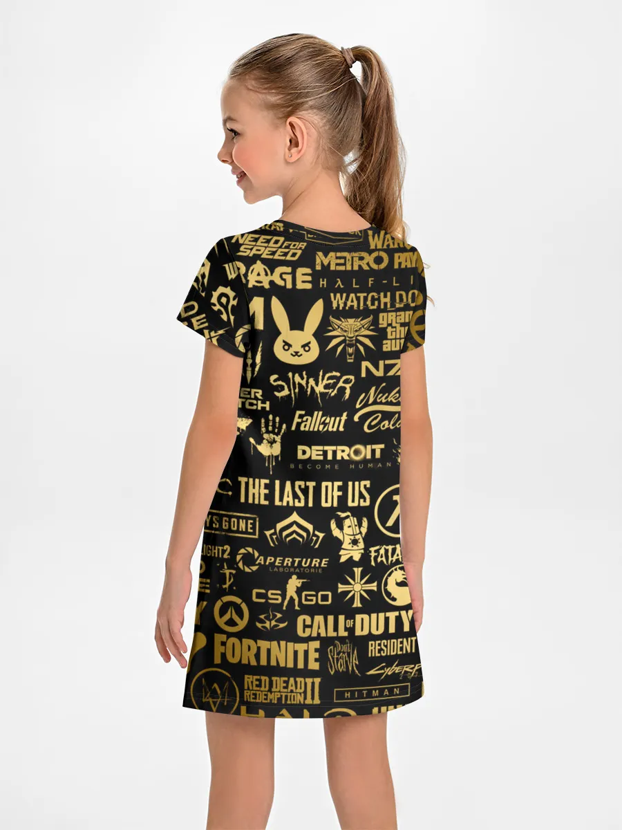 Детское платье / ЛОГОТИПЫ ИГР ЗОЛОТО | GOLDEN