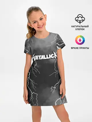 Детское платье / METALLICA РАЗРЯД МОЛНИИ