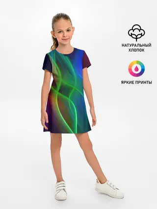 Детское платье / НЕОНОВАЯ АБСТРАКЦИЯ