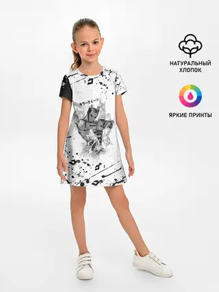 Детское платье / KILLER QUEEN черные брызги