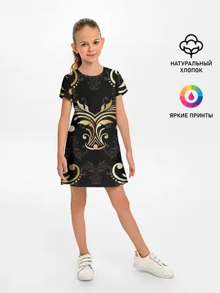 Детское платье / Черное золото