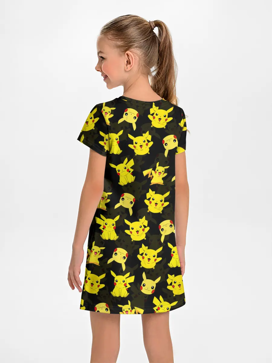 Детское платье / ПИКАЧУ ПАТТЕРН / PIKA PIKACHU /
