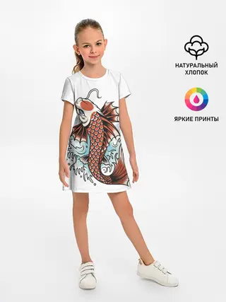 Детское платье / Карп Кои