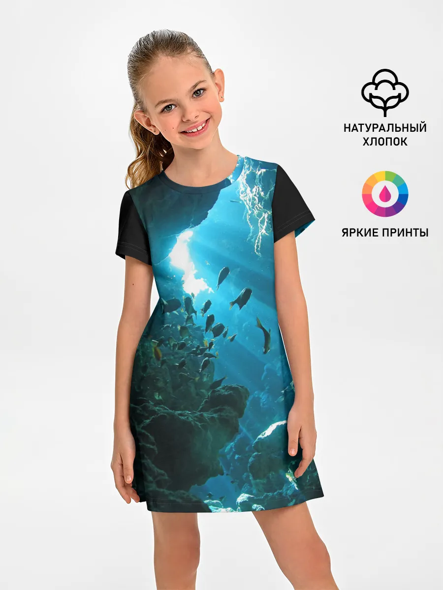 Детское платье / Коралловые рыбки